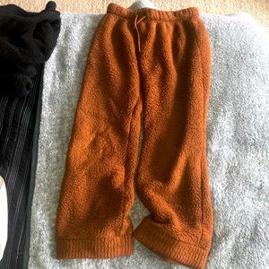 Fuzzy long pants